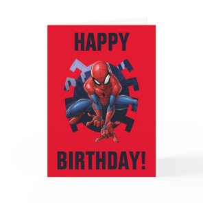 Spider-Man Leaping Out Of Spider Graphic Card
