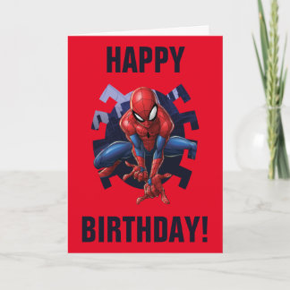 Spider-Man Leaping Out Of Spider Graphic Card