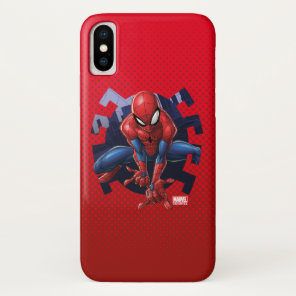 Spider-Man Leaping Out Of Spider Graphic iPhone X Case