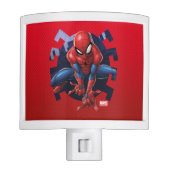 Spider-Man Leaping Out Of Spider Graphic Night Light (Front)