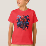 Spider-Man Leaping Out Of Spider Graphic T-Shirt