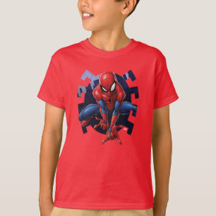 Spider-Man Leaping Out Of Spider Graphic T-Shirt