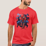 Spider-Man Leaping Out Of Spider Graphic T-Shirt