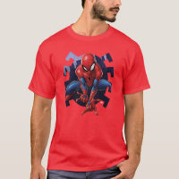Spider-Man Leaping Out Of Spider Graphic