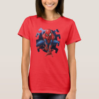 Spider-Man Leaping Out Of Spider Graphic