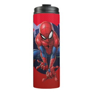 Spider-Man Leaping Out Of Spider Graphic Thermal Tumbler