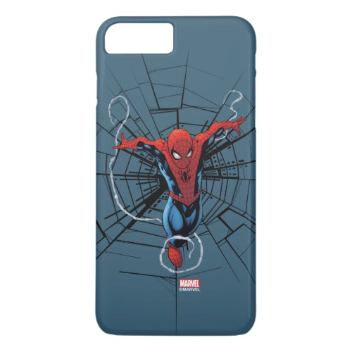 Spider_Man Leaping With Webbing iPhone 8 Plus7 Plus Case
