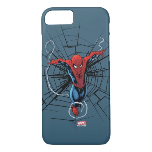 Spider_Man Leaping With Webbing iPhone 87 Case