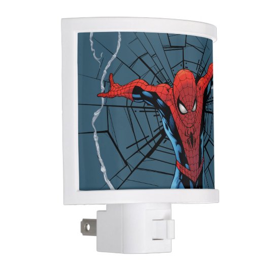 Spider-Man Leaping With Webbing Night Light (Right)