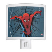 Spider-Man Leaping With Webbing Night Light (Front)