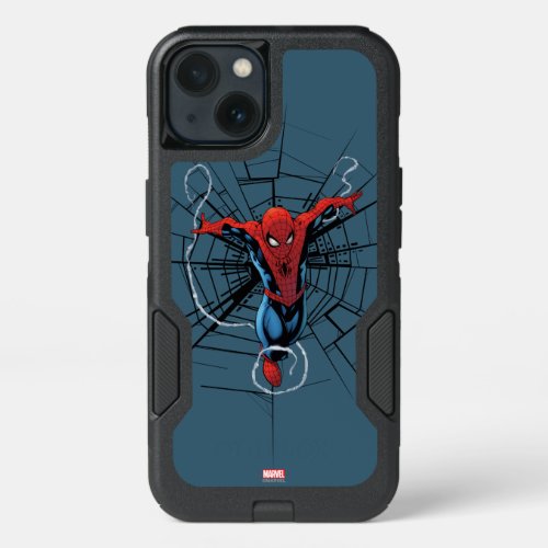 Spider_Man Leaping With Webbing iPhone 13 Case