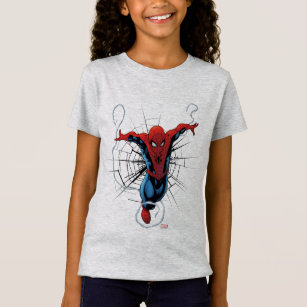 Spider-Man Leaping With Webbing T-Shirt