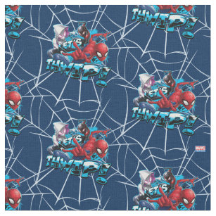 Kawaii Spider-Man Hanging Upside Down Fabric