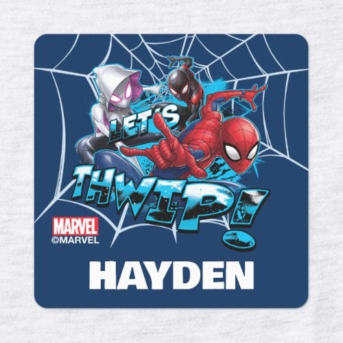 Spider_Man  Lets Thwip Kids Labels