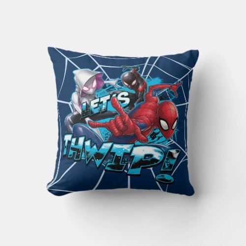 Spider_Man  Lets Thwip Throw Pillow