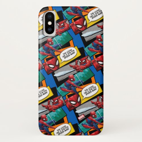 Spider_Man  Looks Like A Job For Spider_Man iPhone X Case