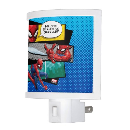 Spider-Man | "Looks Like A Job For Spider-Man" Night Light (Left)