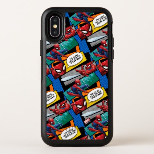 Spider_Man  Looks Like A Job For Spider_Man OtterBox Symmetry iPhone X Case