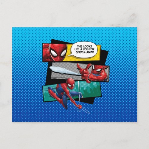 Spider_Man  Looks Like A Job For Spider_Man Postcard