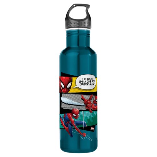 Spider_Man  Looks Like A Job For Spider_Man Stainless Steel Water Bottle