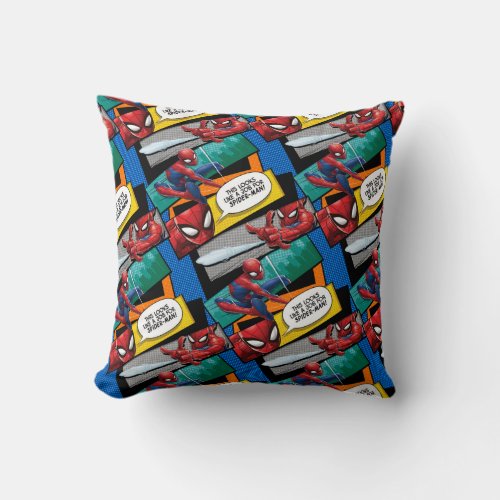 Spider_Man  Looks Like A Job For Spider_Man Throw Pillow