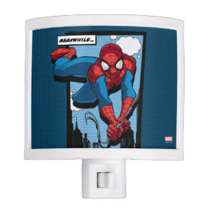 Spider-Man Meanwhile Comic Panel Night Light