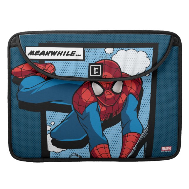 Spider-Man Meanwhile Comic Panel Sleeve For MacBooks (Front Closed)