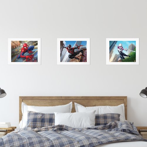 Spider_Man Miles Morales and Ghost_Spider Wall Art Sets