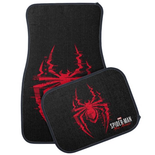 Spider_Man Miles Morales Glitched Spider Icon Car Floor Mat