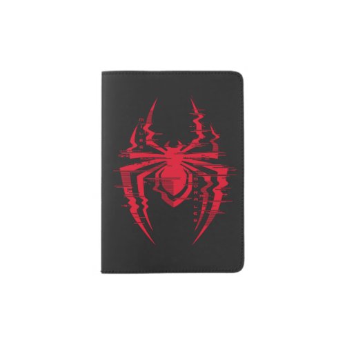 Spider_Man Miles Morales Glitched Spider Icon Passport Holder