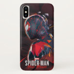 Spider-Man Miles Morales Hi-Tech Geometric Shatter iPhone X Case