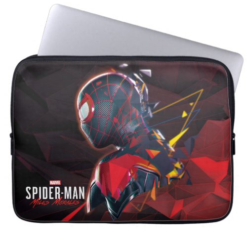 Spider_Man Miles Morales Hi_Tech Geometric Shatter Laptop Sleeve