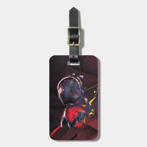 Spider_Man Miles Morales Hi_Tech Geometric Shatter Luggage Tag