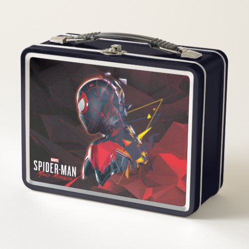 Spider_Man Miles Morales Hi_Tech Geometric Shatter Metal Lunch Box