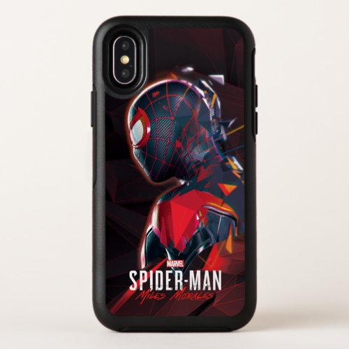 Spider_Man Miles Morales Hi_Tech Geometric Shatter OtterBox Symmetry iPhone XS Case