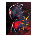 Spider-Man Miles Morales Hi-Tech Geometric Shatter Postcard
