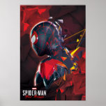 Spider-Man Miles Morales Hi-Tech Geometric Shatter Poster