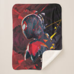 Spider-Man Miles Morales Hi-Tech Geometric Shatter Sherpa Blanket