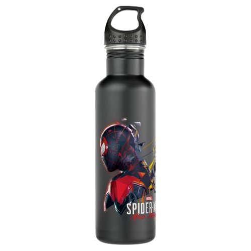 Spider_Man Miles Morales Hi_Tech Geometric Shatter Stainless Steel Water Bottle