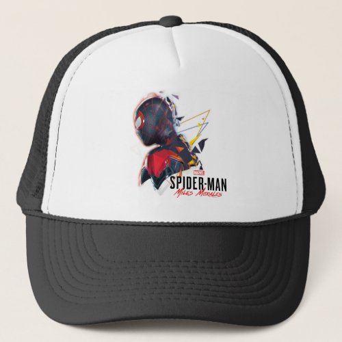 Spider_Man Miles Morales Hi_Tech Geometric Shatter Trucker Hat