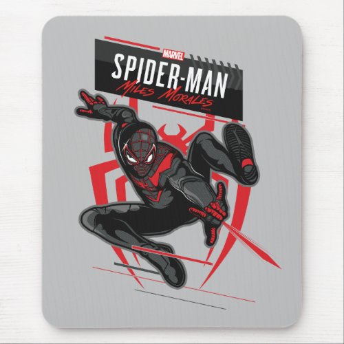 Spider_Man Miles Morales Illustrated Web Shot Mouse Pad