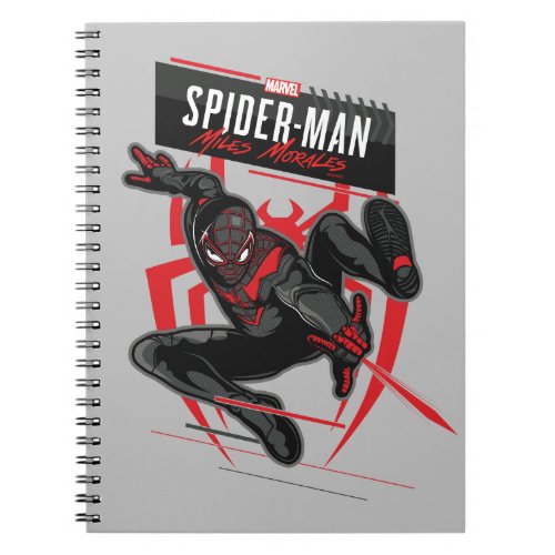 Spider_Man Miles Morales Illustrated Web Shot Notebook