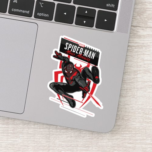 Spider_Man Miles Morales Illustrated Web Shot Sticker