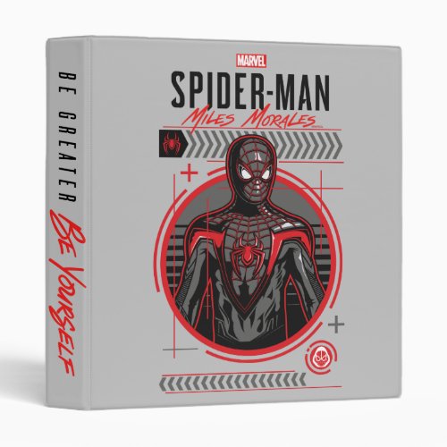 Spider_Man Miles Morales Industrial Illustration 3 Ring Binder