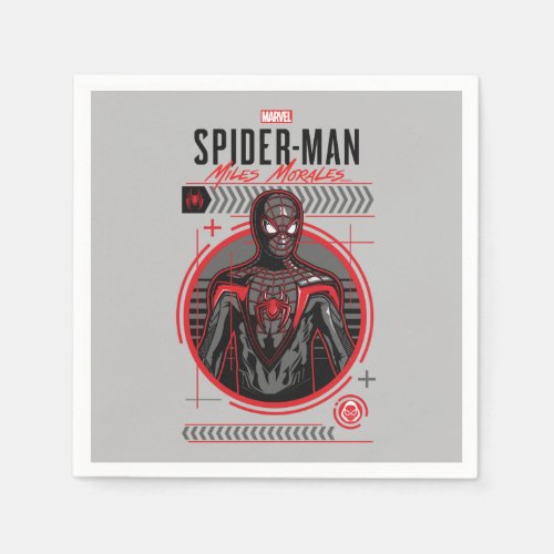 Spider_Man Miles Morales Industrial Illustration Napkins