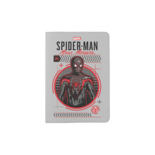 Spider-Man Miles Morales Industrial Illustration Passport Holder
