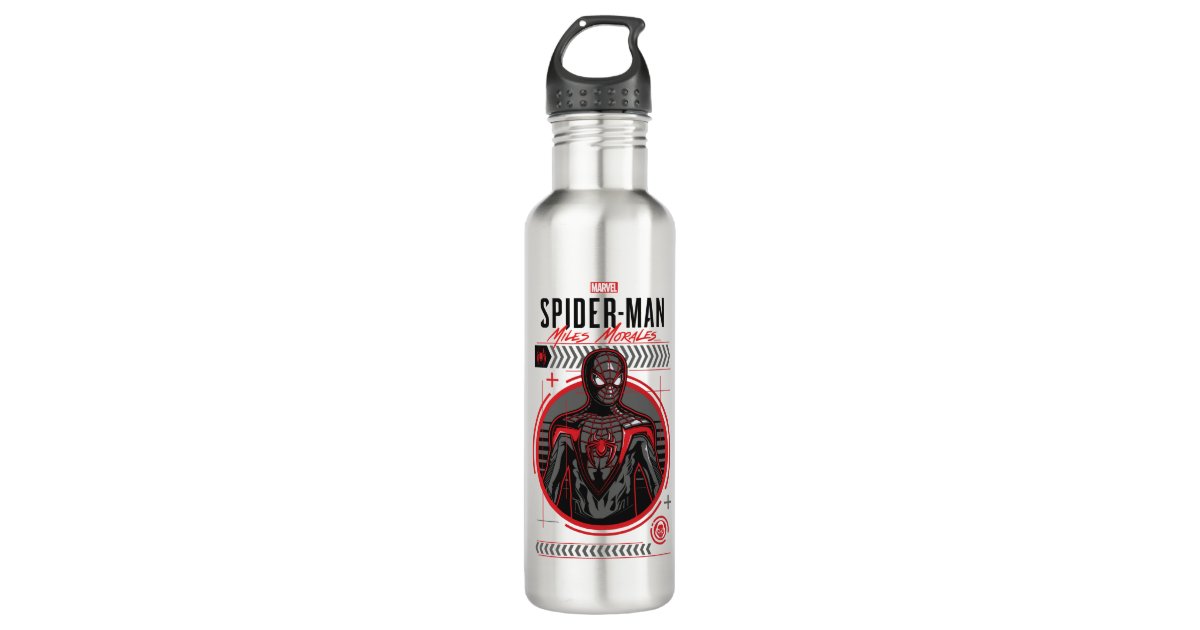 Spider-Man Miles Morales Industrial Illustration Stainless Steel Water  Bottle