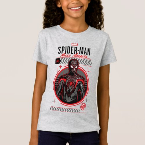 Spider_Man Miles Morales Industrial Illustration T_Shirt