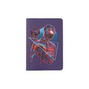 Spider-Man Miles Morales Retro Geometric Shatter Passport Holder