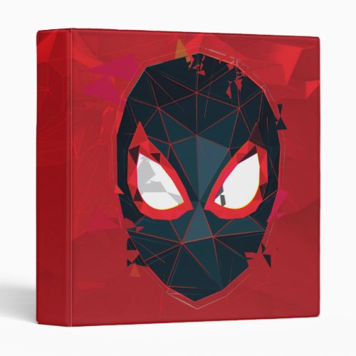 Spider_Man Miles Morales Shattered Mask Graphic 3 Ring Binder